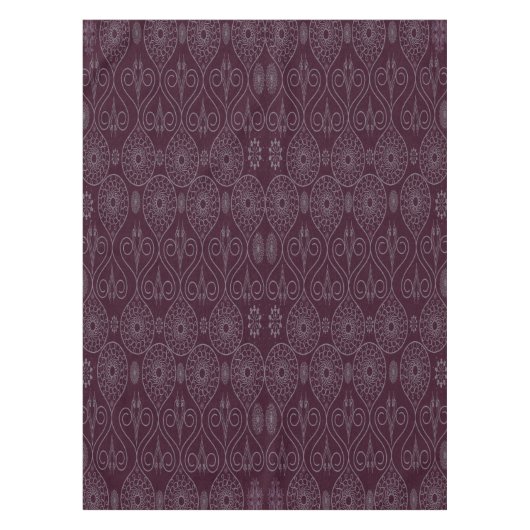 Faserweine, gemusterte Octopus-Samen Tischdecke (Vorderseite)