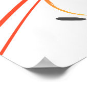 Fashion Abstrakt Lorikeet Paint Spritzer Poster (Ecke)