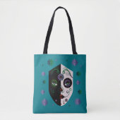 Fashion Aquamarin Girl Skull Face Tasche Purs oder (Vorderseite)