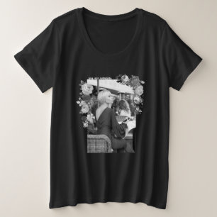 FASHION Art Girl Black and Gray Schöne #3 Große Größe T-Shirt