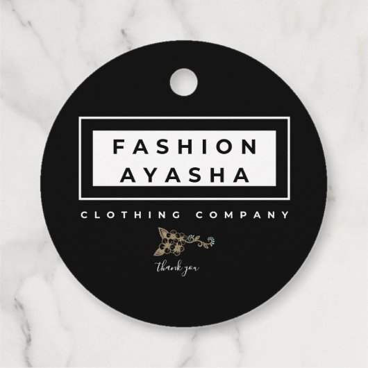 Fashion Ayasha Vielen Dank Geschenkanhänger (Rückseite)