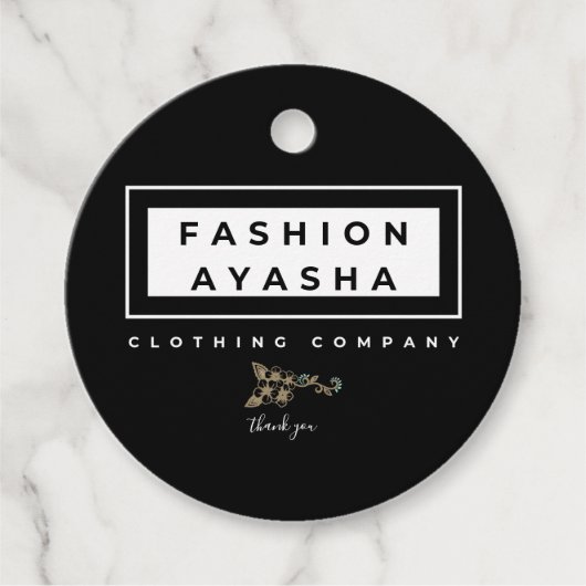 Fashion Ayasha Vielen Dank Geschenkanhänger (Vorderseite)