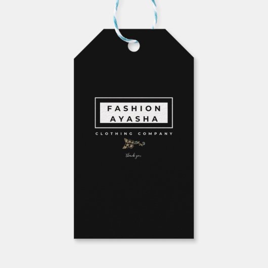 Fashion Ayasha Vielen Dank Geschenkanhänger (Rückseite)