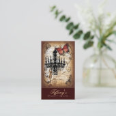 Fashion Beauty Salon Vintag Chandelier Designer Visitenkarte (Stehend Vorderseite)