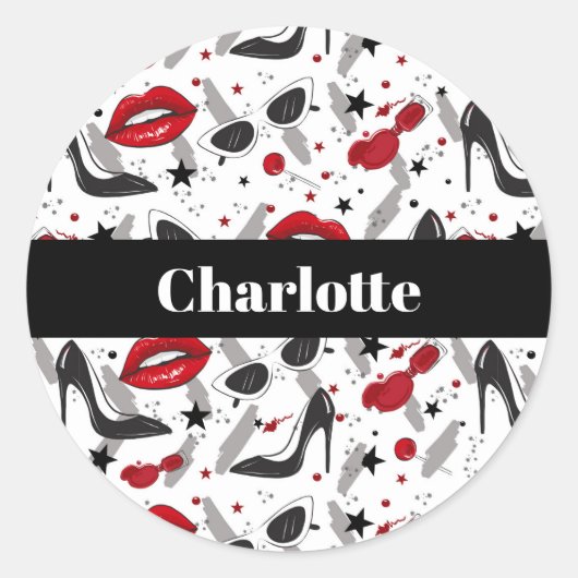 Fashion Beauty Sticker (Vorderseite)