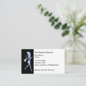 Fashion Beauty Theme Business Cards Visitenkarte (Stehend Vorderseite)