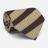 Fashion Beige Brown Krawatte (Gerollt)