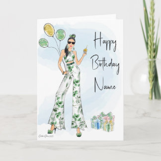 Fashion Birthday Card Karte