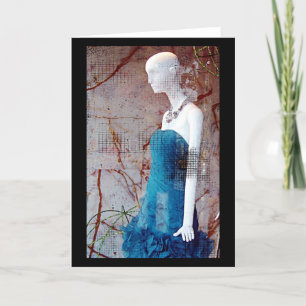 Fashion Blue Dress Karte