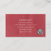 Fashion Boutique Couture Dressmaker Business Card Visitenkarte (Rückseite)