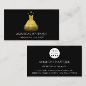 Fashion Boutique Event Planner für das Goldene Dre Visitenkarte (Vorne/Hinten)