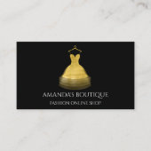 Fashion Boutique Event Planner für das Goldene Dre Visitenkarte (Vorderseite)