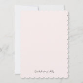 Fashion Bride Bridal Dusche Einladung (Rückseite)