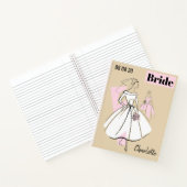 Fashion Bride Meutral Group Bride Name Datum Multi Notizblock (Innenseite)