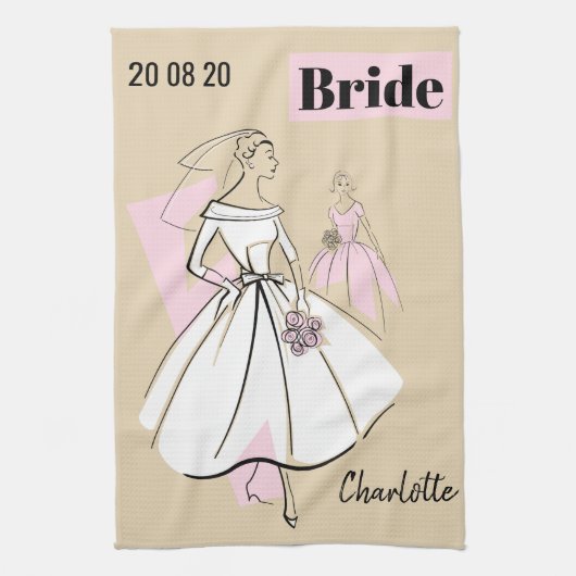 Fashion Bride Neutral Group Bridge Küchentuch (Vertikal)