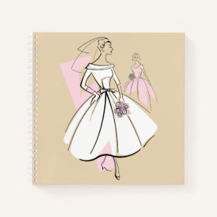 Fashion Bride Neutral Group Notebook-Quadrat Notizblock