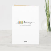 Fashion Bride Neutral Group Text beige Karte (Rückseite)