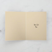 Fashion Bride Neutral Group Text beige Karte (Innenseite)