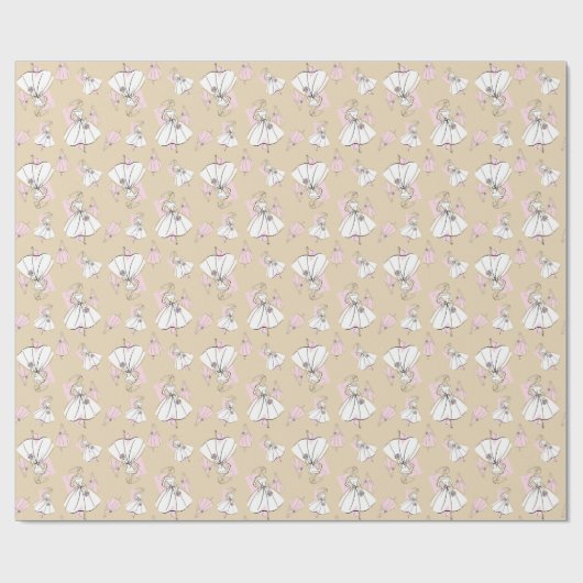 Fashion Bride Neutral Multiwrapping Papier Geschenkpapier (Flach)