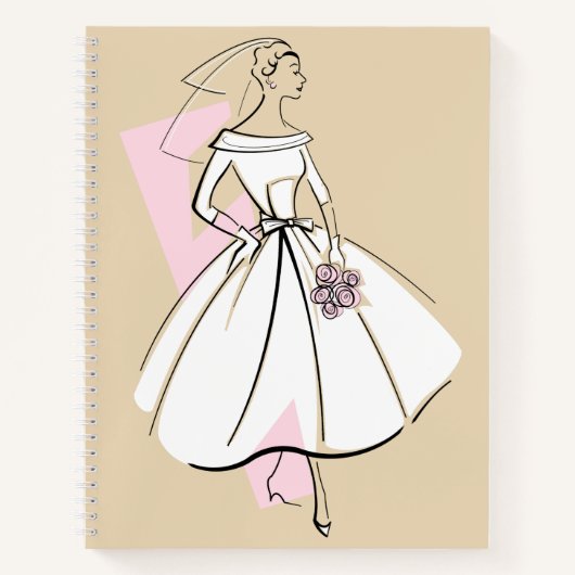 Fashion Bride Neutral Notebook Notizblock (Vorderseite)