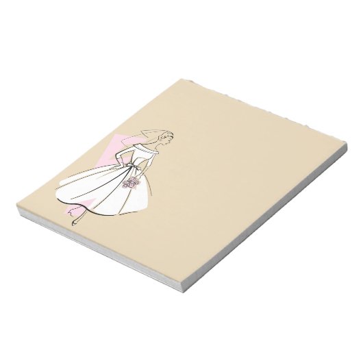 Fashion Bride Neutral Notizblock klein (Rotiert)