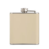 Fashion Bride Neutral Text Flasche Flachmann (Rückseite)