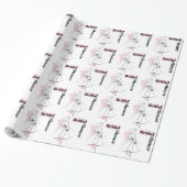Fashion Bride Pink Brautparty Packpapier (Ungerollt)