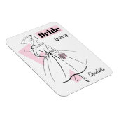 Fashion Bride Pink Bride flexibler Magnet (Rechte Seite)