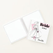 Fashion Bride Pink Bride Notebook-Platz Notizblock (Innenseite)