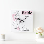 Fashion Bride Pink Bride Uhr (Zuhause)