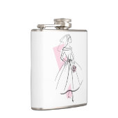 Fashion Bride Pink-Flasche Flachmann (Rechts)