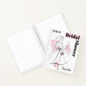 Fashion Bride Pink Group Brautparty Notebook Notizblock (Innenseite)