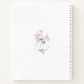 Fashion Bride Pink Group Bridge Datum Notebook Notizblock (Rückseite)