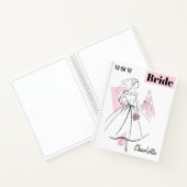 Fashion Bride Pink Group Bridge Datum Notebook Notizblock (Innenseite)