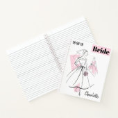 Fashion Bride Pink Group Bridge Name Datum Multi Notizblock (Innenseite)