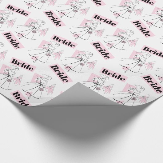 Fashion Bride Pink Group Bridge Packpapier (Ecke)