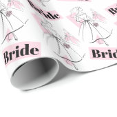 Fashion Bride Pink Group Bridge Packpapier (Rolleneckpunkt)
