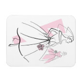 Fashion Bride Pink Group flexibler Magnet (Horizontal)