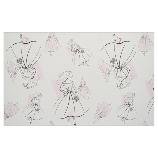 Fashion Bride Pink Group Multi große Muster Stoff (Fat Quarter (45,7 x 55,9 cm))