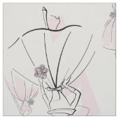 Fashion Bride Pink Group Multi große Muster Stoff (Muster)