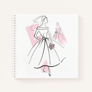 Fashion Bride Pink Group Notebook-Platz Notizblock