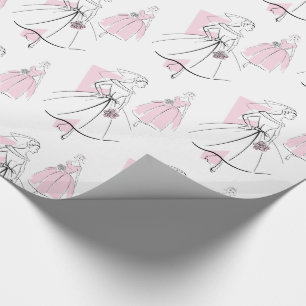 Fashion Bride Pink Group Packpapier