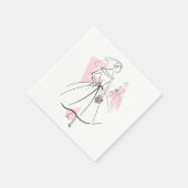 Fashion Bride Pink Group Papierservietten (Ecke)