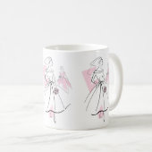 Fashion Bride Pink Group Tasse (VorderseiteRechts)