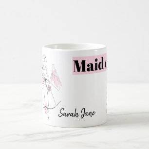 Fashion Bride Pink Group Trauzeugin Name Tasse