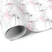 Fashion Bride Pink Multi Packpapier (Rolleneckpunkt)
