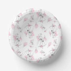 Fashion Bride Pink Multi Pappteller