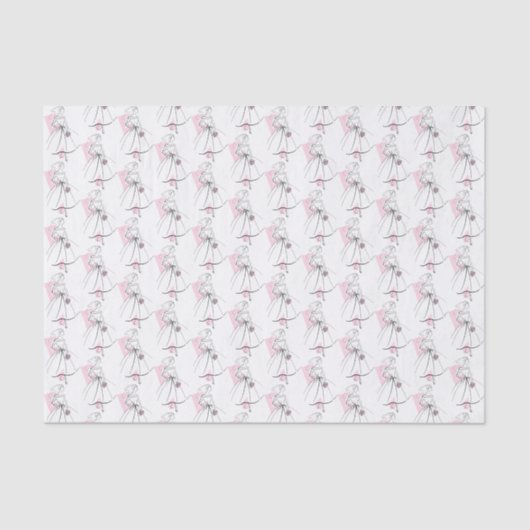Fashion Bride Pink Multi-Tissue-Papier Seidenpapier (Vorderseite)