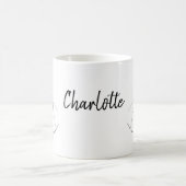 Fashion Bride Pink Name Tasse (Mittel)