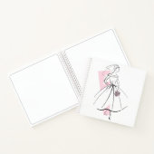 Fashion Bride Pink Notebook-Platz Notizblock (Innenseite)